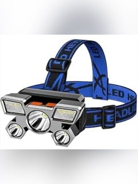 Rechargeable headlamp high power LED light